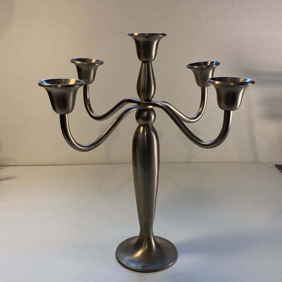 Bombay Company 5 Light Pewter Candelabra - Picture 1 of 5